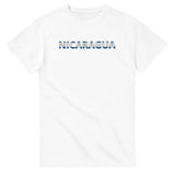 T-shirt drapeau nicaragua en écriture - pixelforma