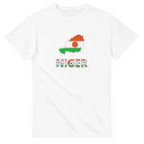 T-shirt drapeau niger en carte - pixelforma