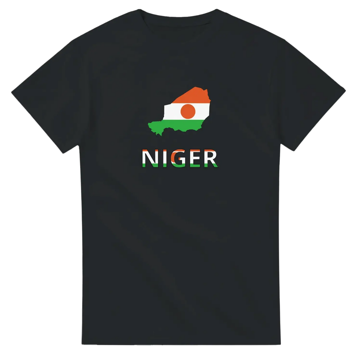 T-shirt drapeau niger en carte - pixelforma