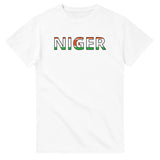 T-shirt drapeau niger en écriture - pixelforma