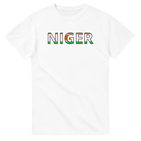 T-shirt drapeau niger en écriture - pixelforma