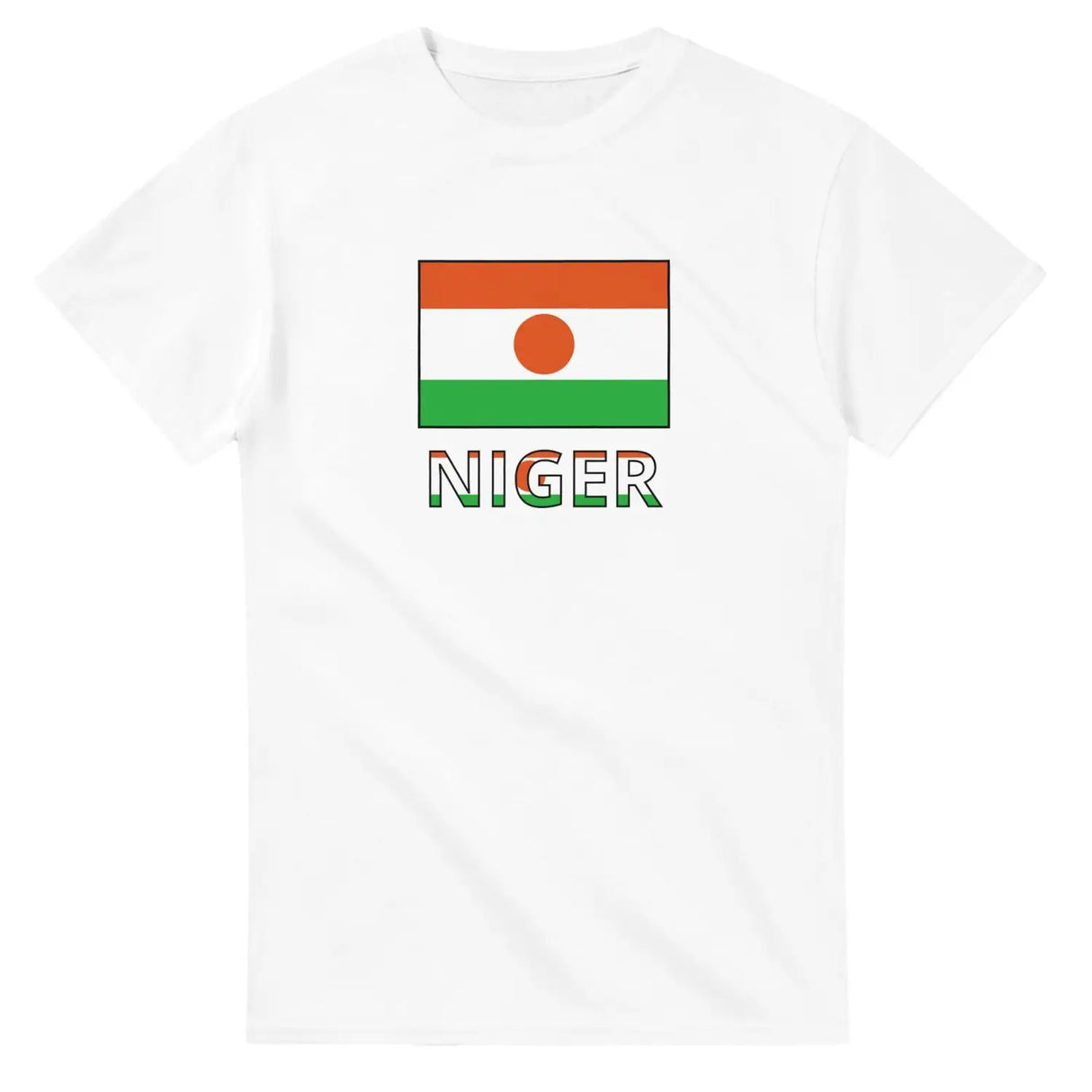 T-shirt drapeau niger en texte - pixelforma