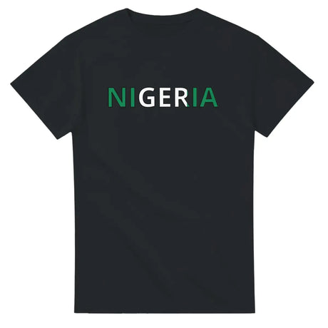 T-shirt Drapeau Nigeria en écriture - Pixelforma 