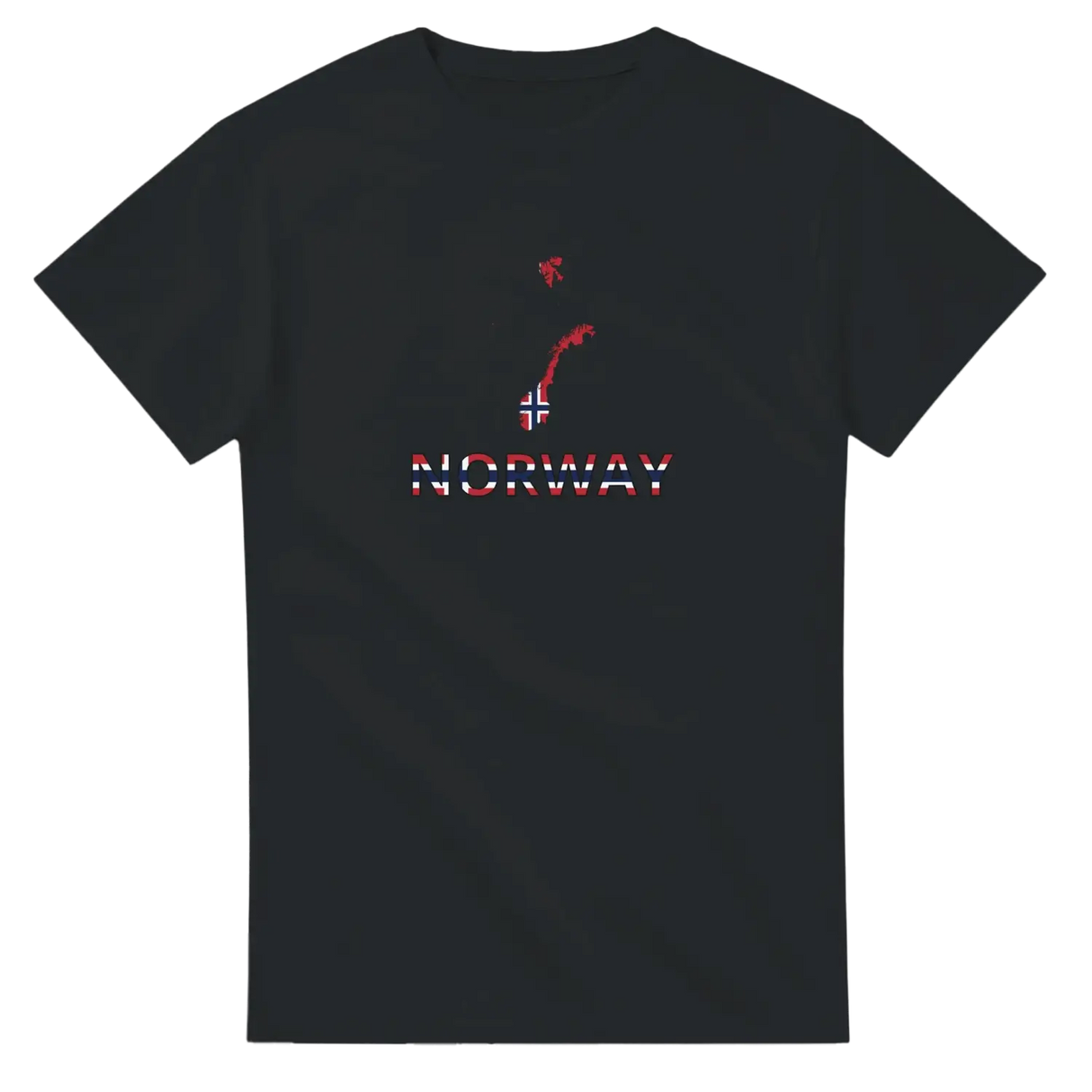 T-shirt drapeau norvège carte - pixelforma