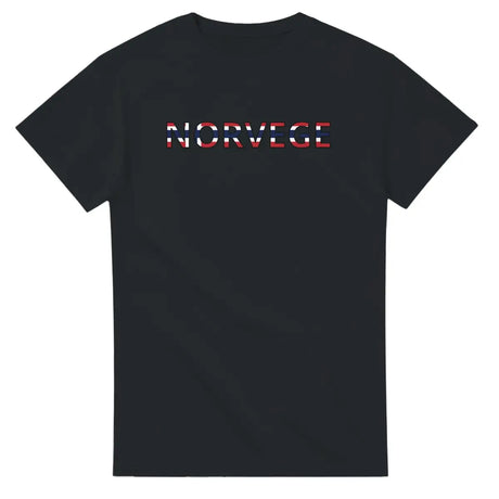 T-shirt Drapeau Norvège en écriture - Pixelforma 