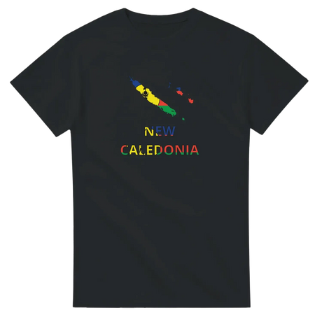 T-shirt drapeau nouvelle-calédonie carte - pixelforma