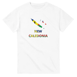 T-shirt drapeau nouvelle-calédonie carte - pixelforma