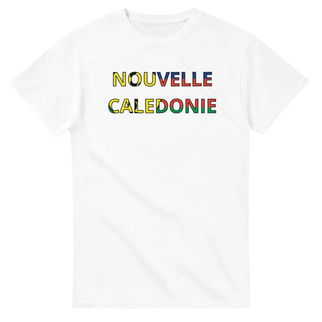 T-shirt Drapeau Nouvelle-Calédonie en écriture - Pixelforma 