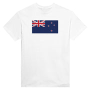 T-shirt drapeau nouvelle-zélande imprimé en coton mélangé