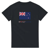 T-shirt drapeau nouvelle-zélande texte - pixelforma