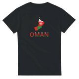 T-shirt drapeau oman en carte - pixelforma