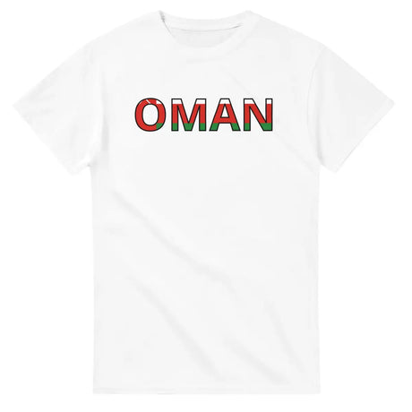 T-shirt Drapeau Oman en écriture - Pixelforma 