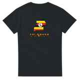 T-shirt drapeau ouganda carte - pixelforma