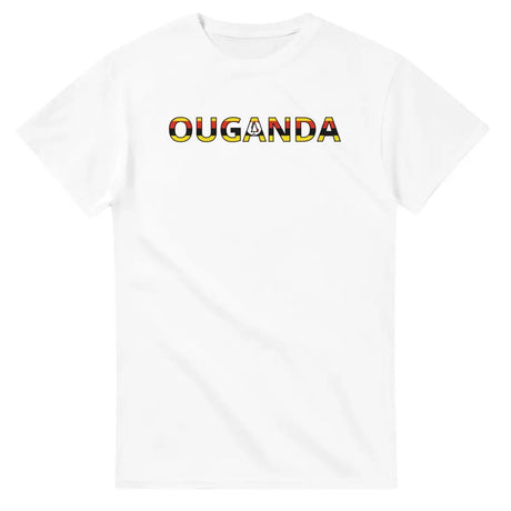 T-shirt Drapeau Ouganda en écriture - Pixelforma 