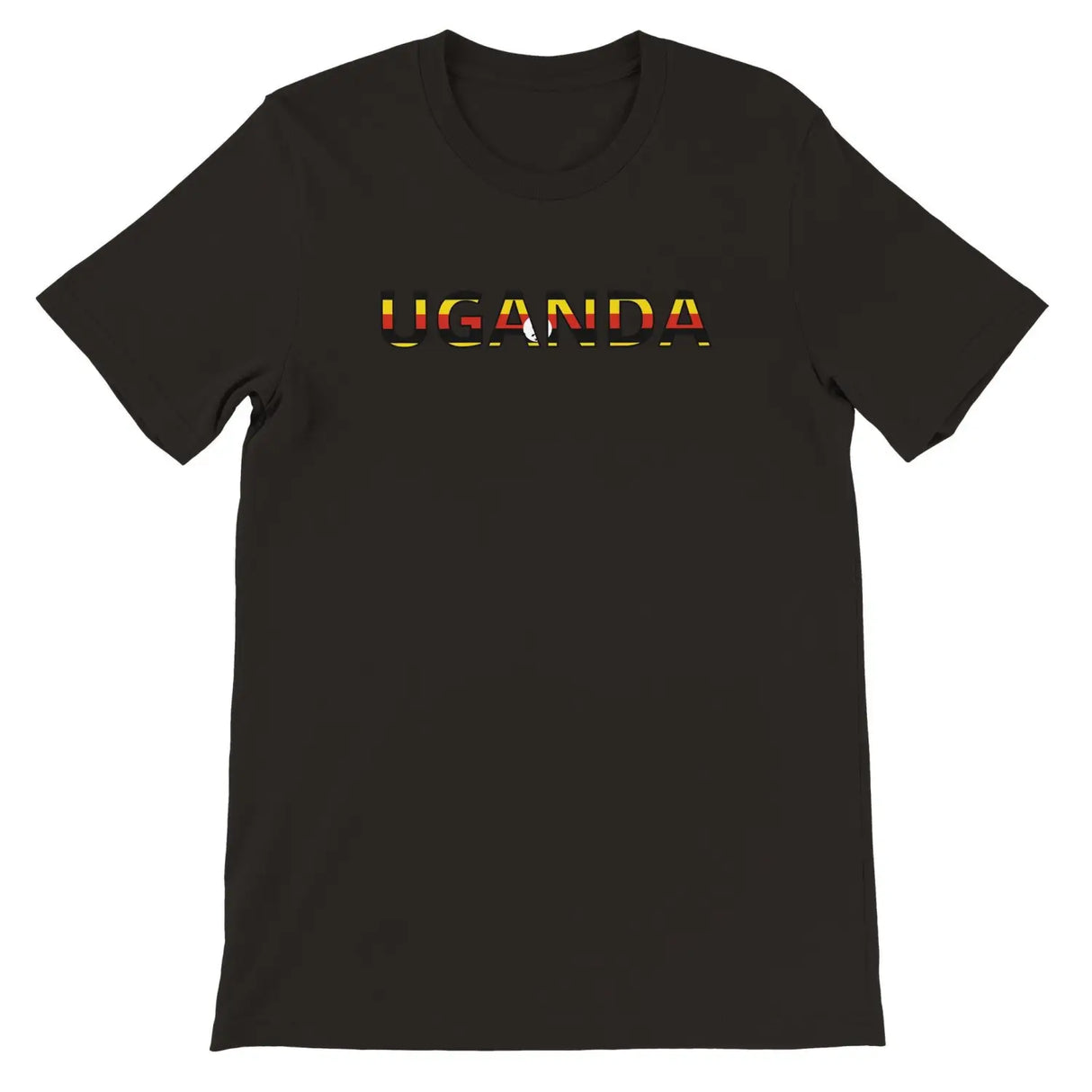 T-shirt drapeau ouganda - pixelforma