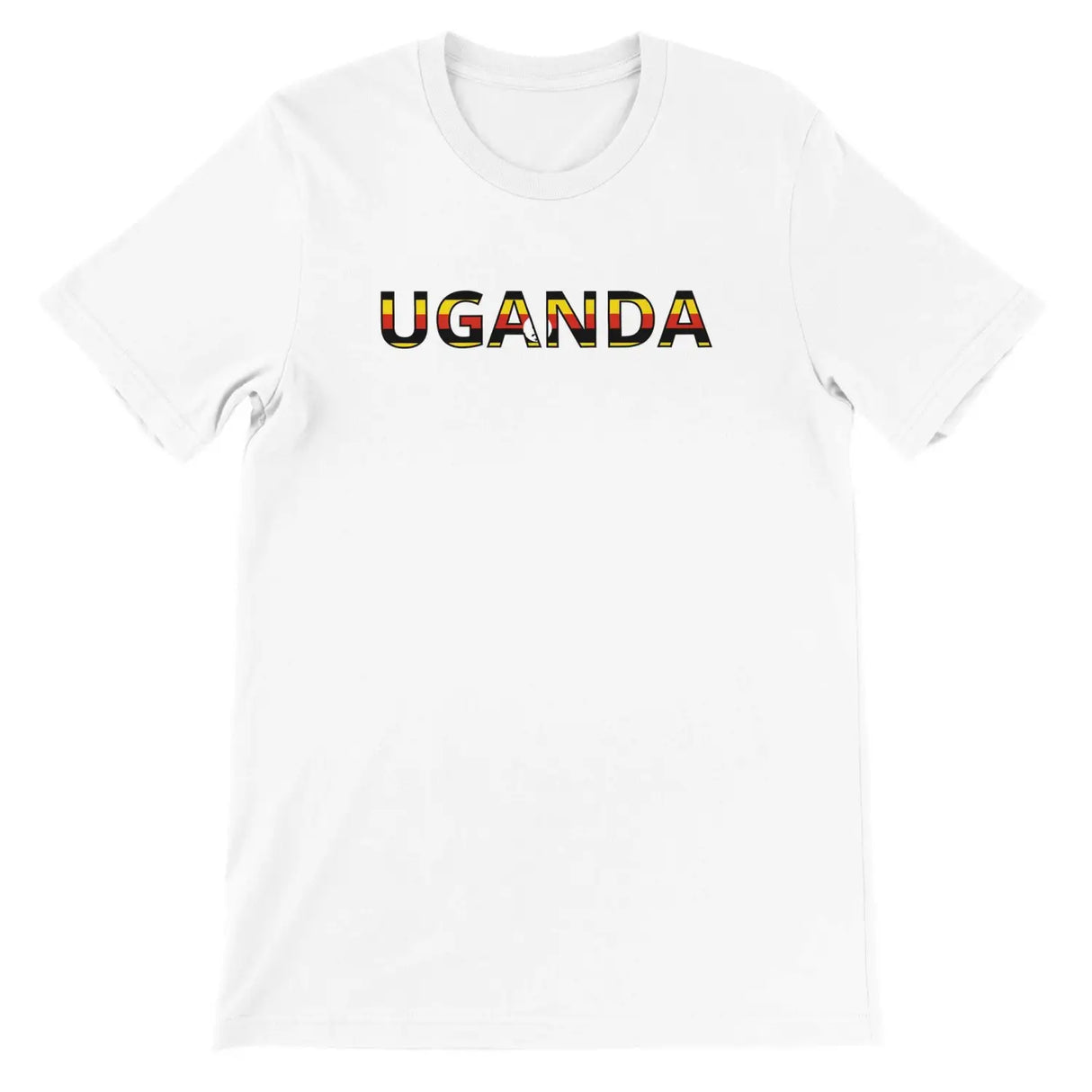 T-shirt drapeau ouganda - pixelforma