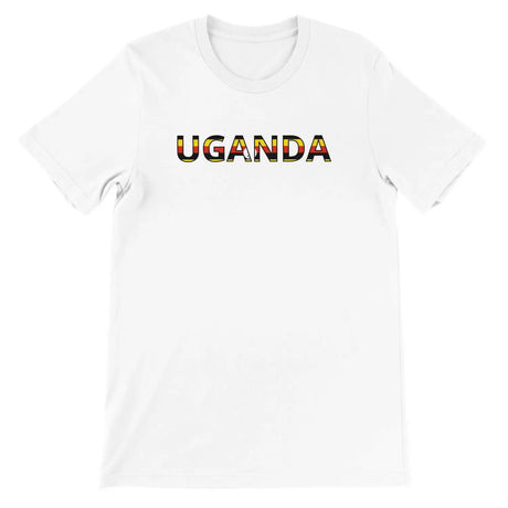 T-shirt drapeau ouganda - pixelforma