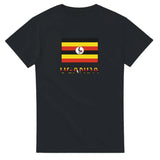 T-shirt drapeau ouganda texte - pixelforma