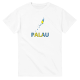 T-shirt drapeau palaos carte - pixelforma