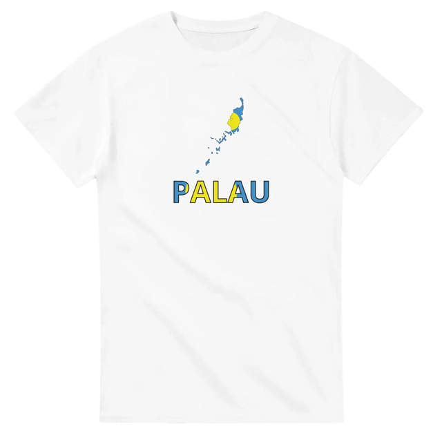 T-shirt drapeau palaos carte - pixelforma