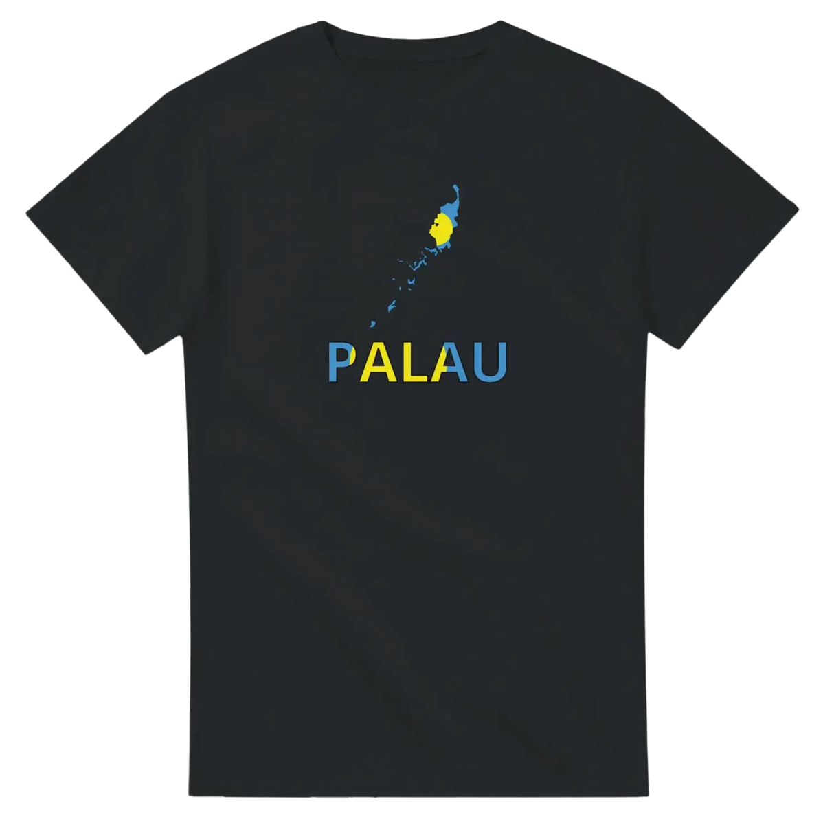 T-shirt drapeau palaos carte - pixelforma