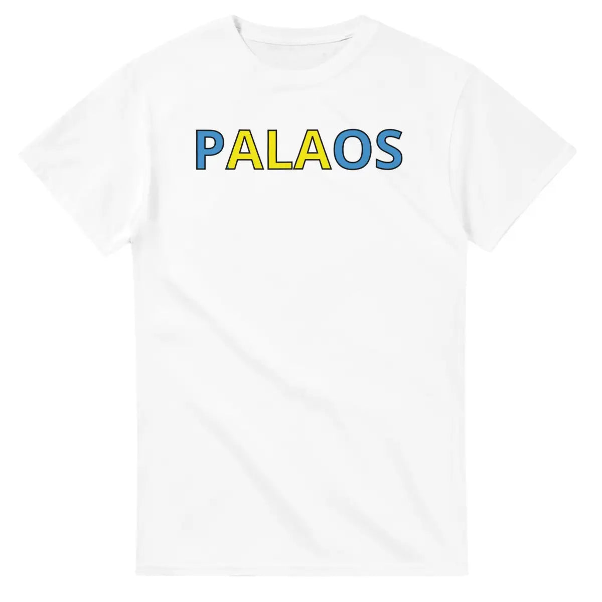 T-shirt Drapeau Palaos en écriture - Pixelforma 