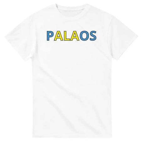 T-shirt Drapeau Palaos en écriture - Pixelforma 