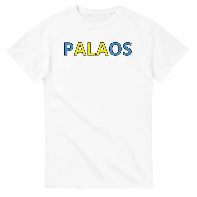 T-shirt Drapeau Palaos en écriture - Pixelforma 