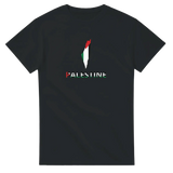 T-shirt drapeau palestine en carte - pixelforma