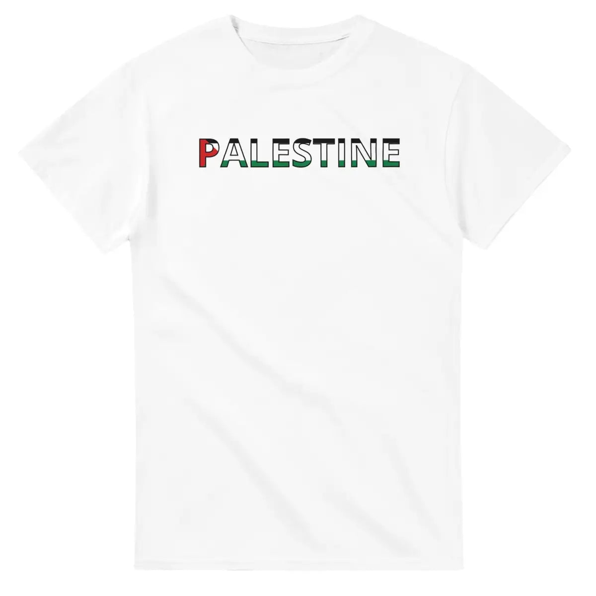 T-shirt Drapeau Palestine en écriture - Pixelforma 