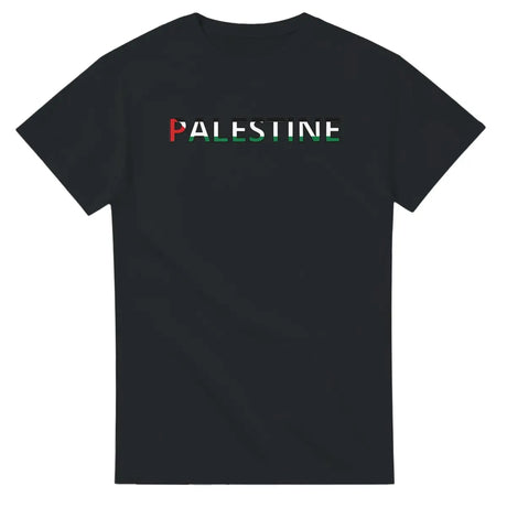 T-shirt Drapeau Palestine en écriture - Pixelforma 