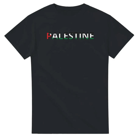 T-shirt drapeau palestine en écriture - pixelforma