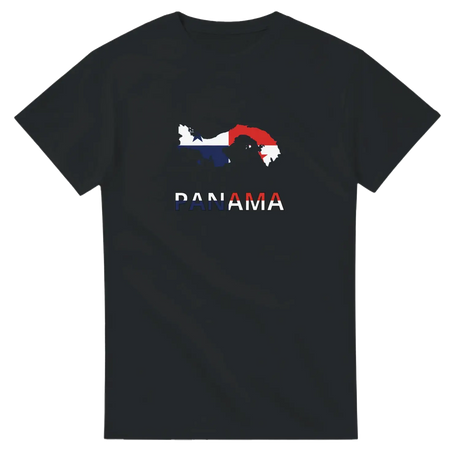 T-shirt drapeau panama en carte - pixelforma