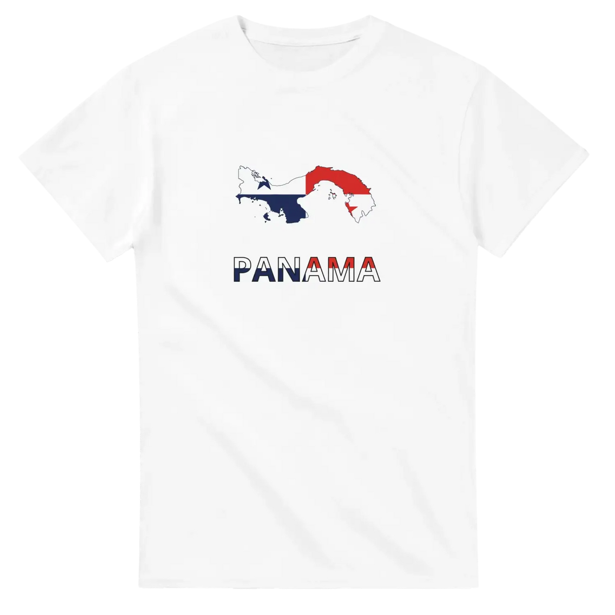 T-shirt drapeau panama en carte - pixelforma