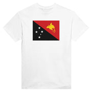 T-shirt drapeau papouasie-nouvelle-guinée imprimé coton épais