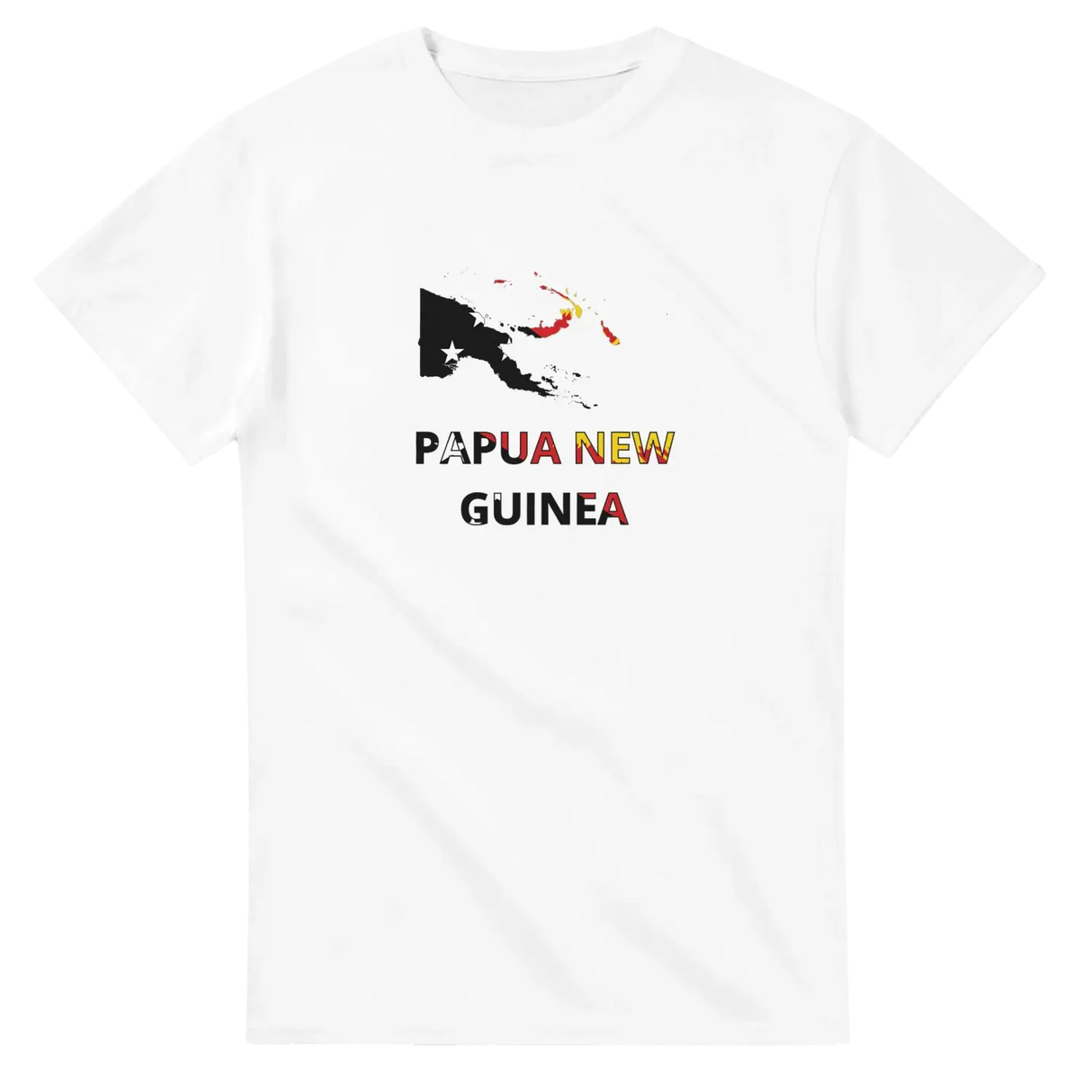 T-shirt drapeau papouasie-nouvelle-guinée carte - pixelforma