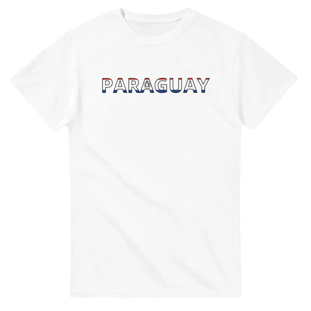 T-shirt Drapeau Paraguay en écriture - Pixelforma 