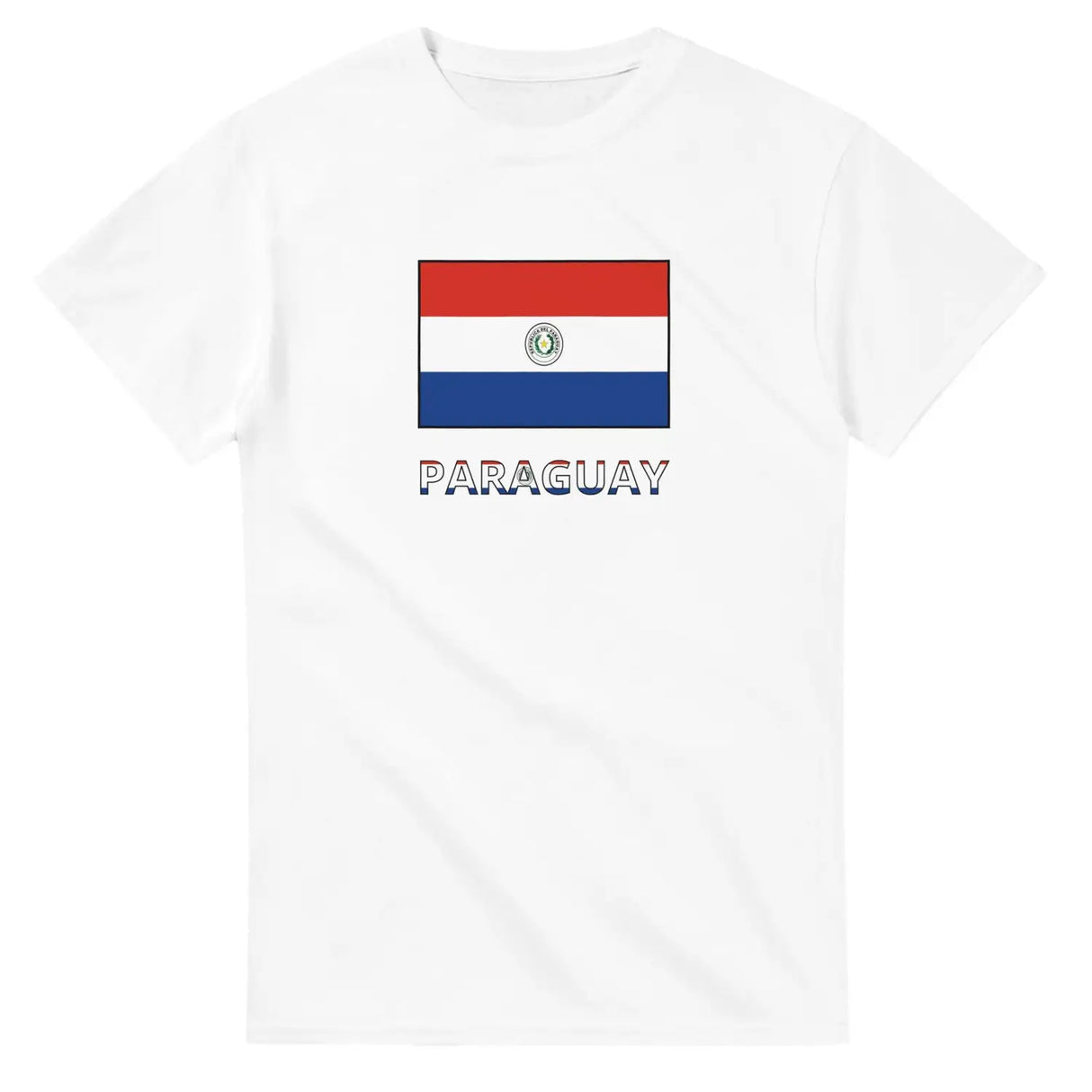 T-shirt drapeau paraguay en texte - pixelforma