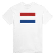T-shirt drapeau pays-bas coton mélangé imprimé élégant
