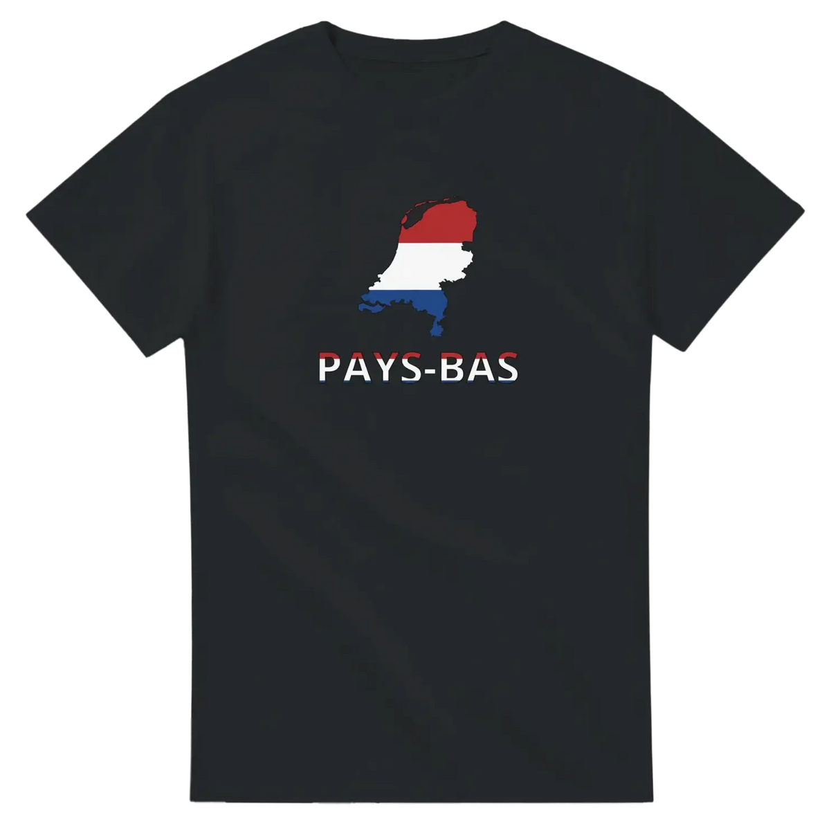 T-shirt drapeau pays-bas en carte - pixelforma