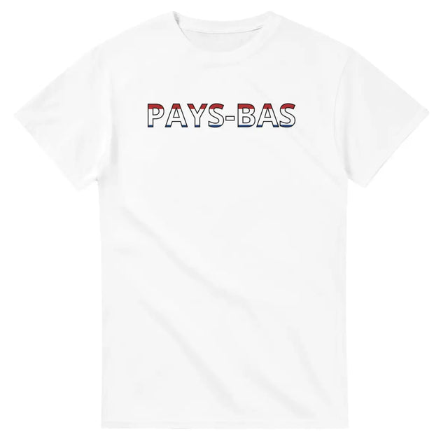 T-shirt Drapeau Pays-Bas en écriture - Pixelforma 