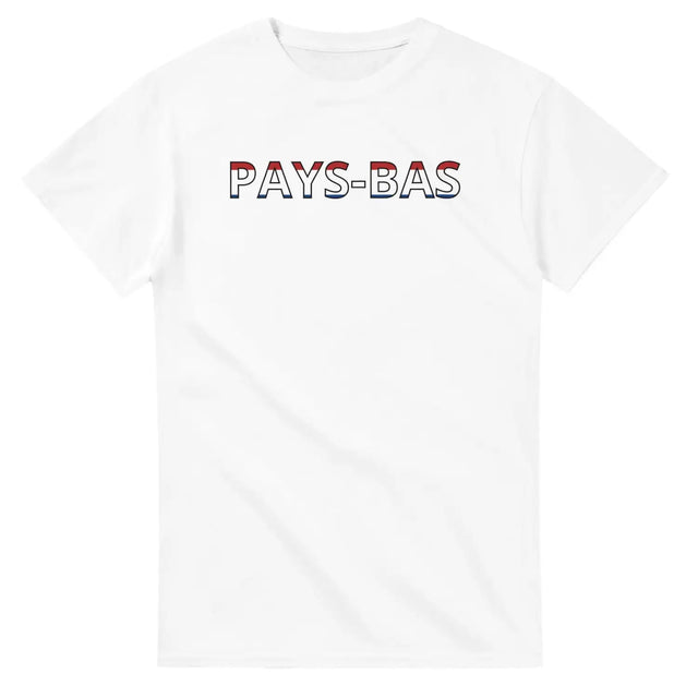 T-shirt drapeau pays-bas en écriture - pixelforma