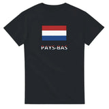 T-shirt drapeau pays-bas en texte - pixelforma