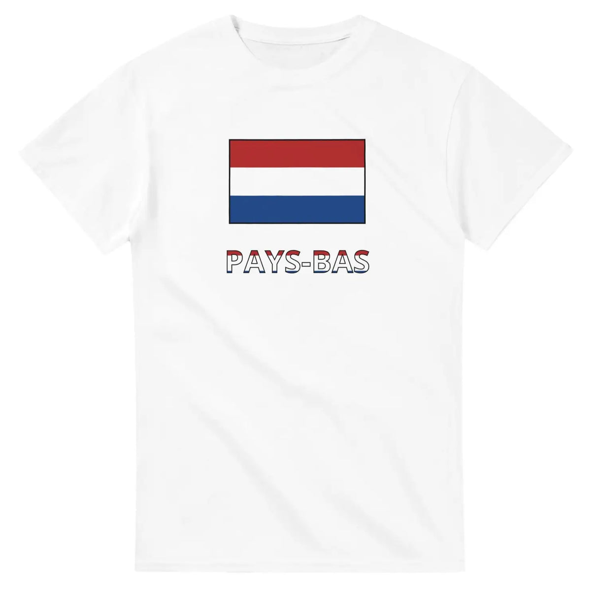 T-shirt drapeau pays-bas en texte - pixelforma