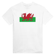 T-shirt drapeau pays de galles imprimé coton mélangé