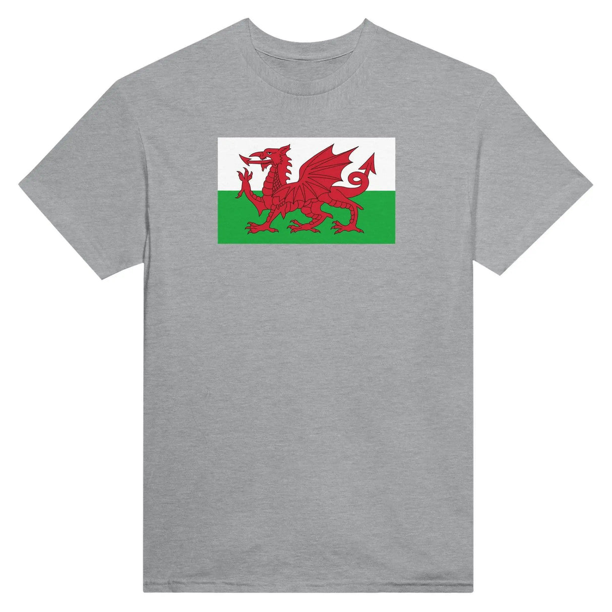 T-shirt drapeau pays de galles brodé coton mélangé