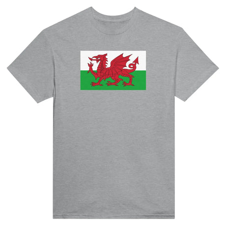 T-shirt drapeau pays de galles brodé coton mélangé