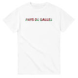 T-shirt Drapeau Pays de Galles en écriture - Pixelforma 