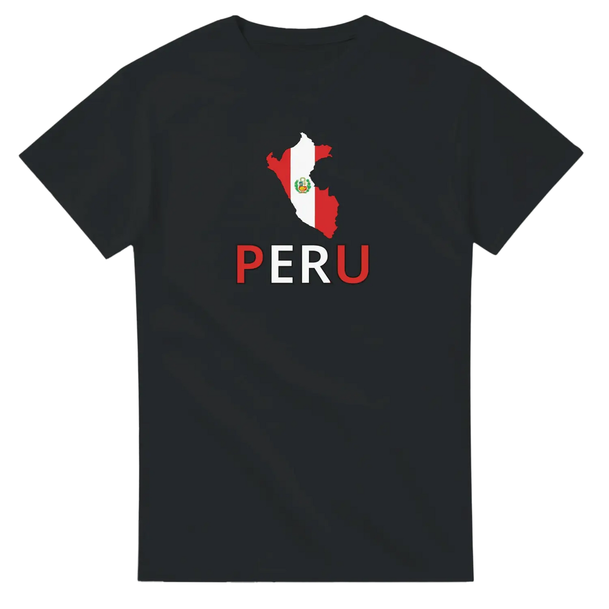 T-shirt drapeau pérou carte - pixelforma