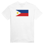 T-shirt drapeau philippines imprimé coton épais mélangé